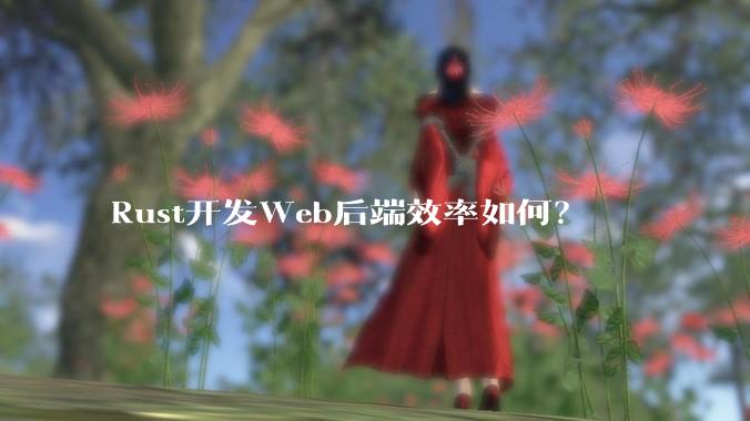 Rust开发Web后端效率如何？